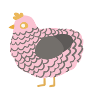 (unnamed), a rose and grey chicken with a lace pattern