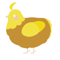 (unnamed), a gold and yellow chicken with a head pattern