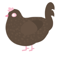 (unnamed), a bark chicken with a speckle pattern