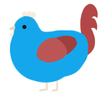jockey, a sky and red chicken