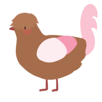 (unnamed), a brown and rose chicken