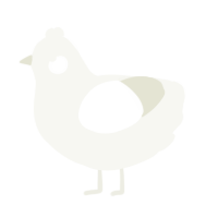 the radiant light, a white chicken