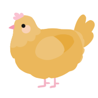 Beehive, a honey chicken with a head pattern