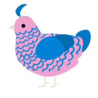 (unnamed), a pink and sapphire chicken with a lace pattern