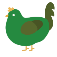 Pea Pod, a viridian and olive chicken