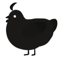 (unnamed), a sable and black chicken