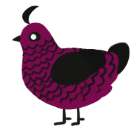 A wine and black chicken with a lace pattern