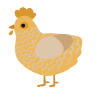 (unnamed), a honey and beige chicken with a lace pattern
