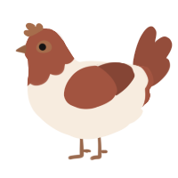 Tasty Browncap, a cream and russet chicken with a head pattern