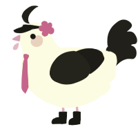 A mist and sable chicken
