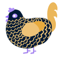 Citrus Grape, a tumblr and honey chicken with a lace pattern
