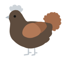 (unnamed), a bark and brown chicken