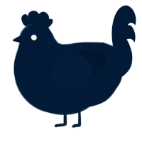 welt, a tumblr chicken with a speckle pattern
