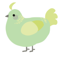A gluppy and lemon chicken with a neck-band pattern