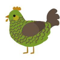 Matcha Thins, a chartreuse and bark chicken with a lace pattern