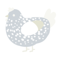 (unnamed), a mist and white chicken with a speckle pattern
