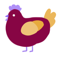 A maroon and honey chicken