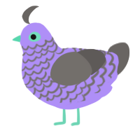 (unnamed), a lilac and grey chicken with a lace pattern
