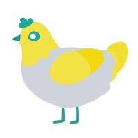(unnamed), a mist and yellow chicken with a head pattern