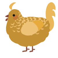Cream Cheese Danish, a gold and honey chicken with a half-lace pattern