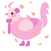 Lavender Cupcake, a lavender chicken with a head pattern