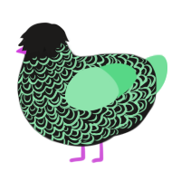 Moonside wip, a sable and spring chicken with a double-lace pattern