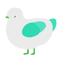 Cube, a black and crimson chicken