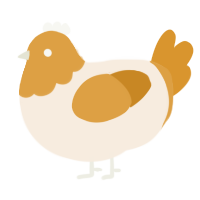 (unnamed), a cream and orange chicken with a head pattern