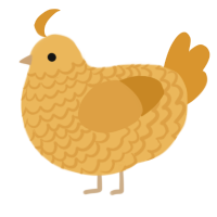 (unnamed), a honey and orange chicken with a lace pattern