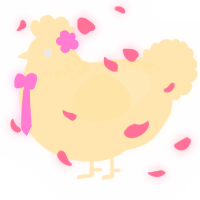 La Luna, a tumblr chicken with a neck-speckle pattern