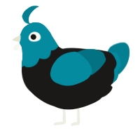 A sable and sea chicken with a head pattern