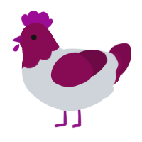 (unnamed), a mist and wine chicken with a head pattern