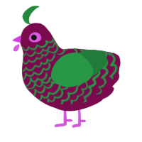 (unnamed), a wine and viridian chicken with a lace pattern