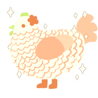 A sable and sea chicken with a lace pattern