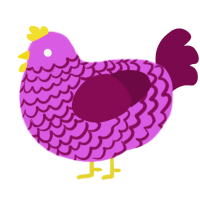 pomegranate lemonade, a orchid and wine chicken with a lace pattern