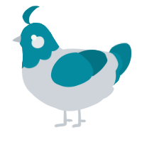 A mist and sea chicken with a head pattern
