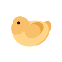 A honey and orange chicken with a head pattern