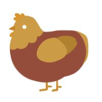 A russet and gold chicken with a head pattern
