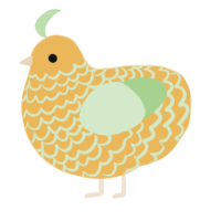 A honey and gluppy chicken with a lace pattern