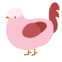 A rose and red chicken