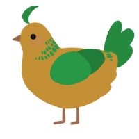 A gold and viridian chicken with a neck-band pattern