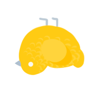 A honey chicken with a half-lace pattern