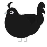 (unnamed), a sable chicken with a lace pattern