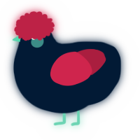 A tumblr and crimson chicken