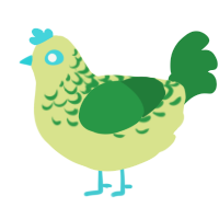 lemon tea classic, a lemon and viridian chicken with a half-lace pattern