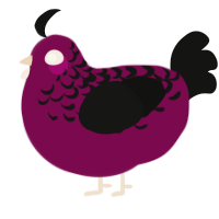 PeanutScentedMarker, a wine and black chicken with a half-lace pattern
