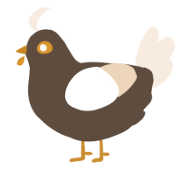 A bark and cream chicken