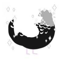 V, a black and mist chicken with a half-lace pattern