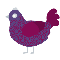 (unnamed), a overcast and wine chicken with a double-lace pattern