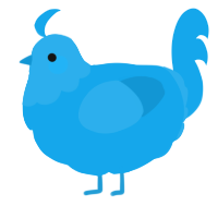 A sky chicken with a head pattern